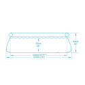 Bovengronds rond zwembad Bestway 57313 Fast Set 457x84 cm Voorraad