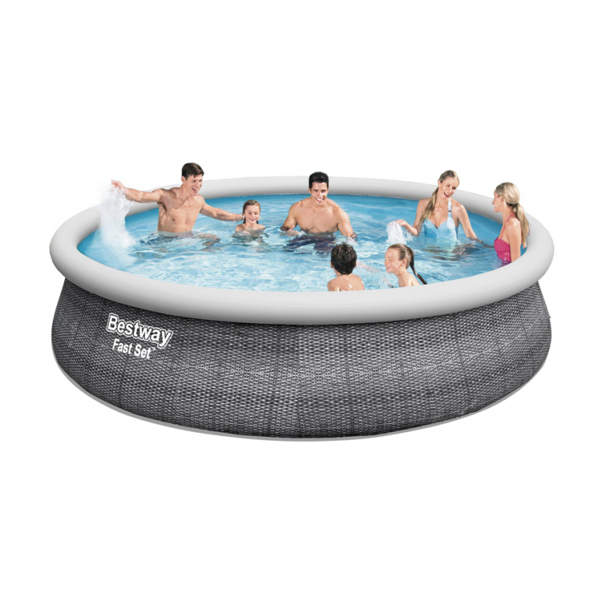 Bovengronds rond zwembad Bestway 57372 Fast Set 457x107 cm Aanbieding Bovengronds rond zwembad Bestway 57372 Fast Set 457x107 cm Aanbieding