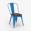 rechthoekige tafel 120x60 met 4 design stoelen van staal en hout Lix industrieel ralph 