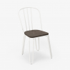 Industriële stalen stoelen voor bars en keukens Ferrum 