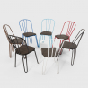 Industriële stalen stoelen voor bars en keukens Ferrum 