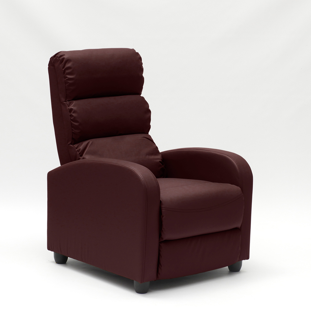 Reclinable Relax stoel met voetensteun in EcoLeder Alice eBay