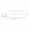 Opblaasbare whirlpool Bestway 60033 Lay-Z SPA Maldives Hydrojet Pro 7 zitplaatsen 201x80cm 