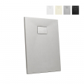 Rechthoekige douchebak van hars 90x70 cm Stone Aanbieding