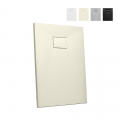 Rechthoekige douchebak van hars 100x70 cm Stone Aanbieding