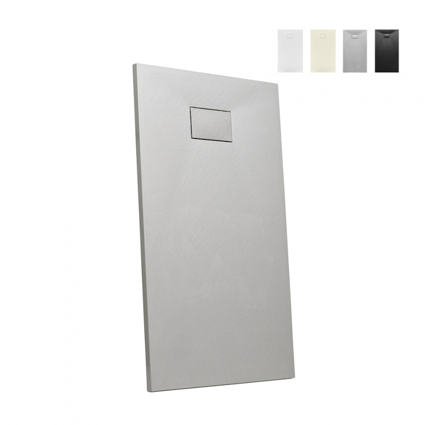 Rechthoekige douchebak 120x70 cm Stone Kosten