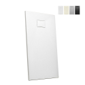 Rechthoekige douchebak van hars 150x70 cm Stone Aanbieding