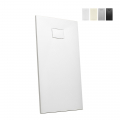 Rechthoekige douchebak van hars 150x70 cm Stone Aanbieding