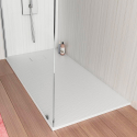 Rechthoekige douchebak van hars 150x70 cm Stone Verkoop