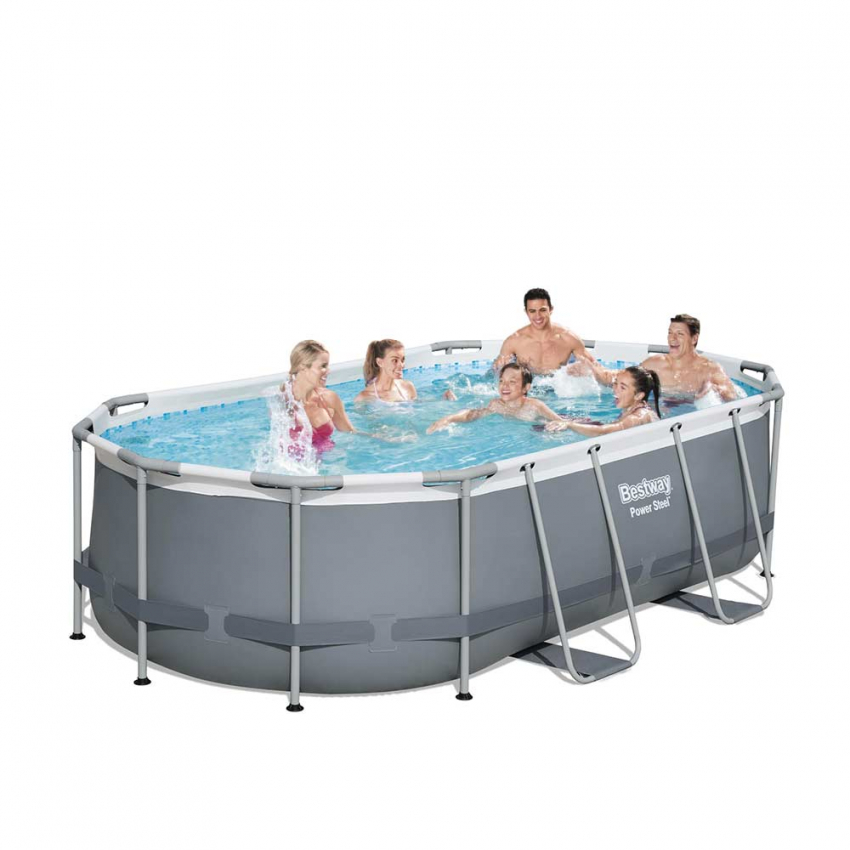 Bovengronds ovaal zwembad Bestway 56620 Power Steel 427x250x100 cm Aanbieding Bovengronds ovaal zwembad Bestway 56620 Power Steel 427x250x100 cm Aanbieding