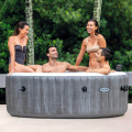 Intex 28442 opblaasbare ronde whirlpool Bubble Massage Deluxe 216x71 cm Aanbieding