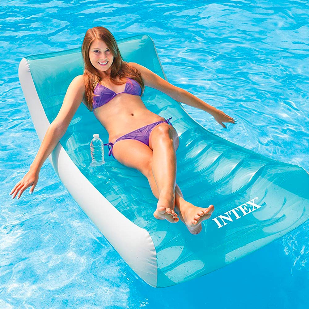 Opblaasbaar luchtbed en fauteuil Intex 58856 voor zwembad en strand