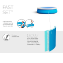 Bovengronds rond zwembad Bestway 57274 Fast Set 366x76 cm Voorraad