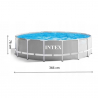 Intex 26712 Prism Frame rond zwembad 366x76cm met filterpomp Korting