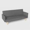3-zits stoffen slaapbank Perla in Scandinavische design 