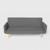 3-zits stoffen slaapbank Perla in Scandinavische design 