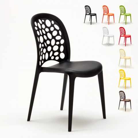 Stoelen voor restaurant cafè stapelbaar 20 stuks Holes Messina Aanbieding