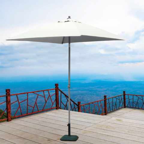 Tuinparasol 2x2 met aluminium middenstang windicht Plutone