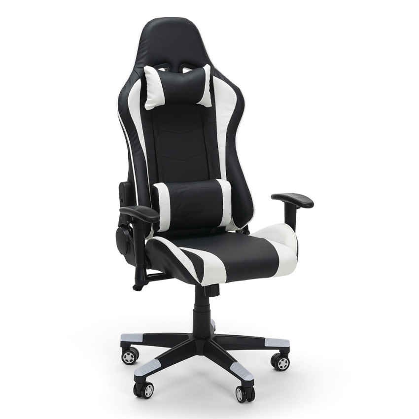 Ergonomische bureaustoel met kunstleren kussens SilverStone Aanbieding Ergonomische bureaustoel met kunstleren kussens SilverStone Aanbieding