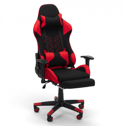 Gaming bureaustoel moderne design fauteuil met kussens en armleuningen Misano Fire
