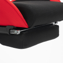 Gaming bureaustoel moderne design fauteuil met kussens en armleuningen Misano Fire Voorraad