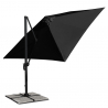 Vierkante aluminium zweefparasol 3x3 m Paradise Noir Kortingen