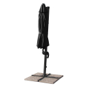 Vierkante aluminium zweefparasol 3 x 3 meter Paradise Noir Kortingen