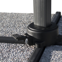 Vierkante aluminium zweefparasol 3 x 3 meter Paradise Noir Keuze