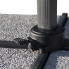 Vierkante aluminium zweefparasol 3 x 3 meter Paradise Noir Keuze