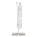 Vierkante aluminium zweefparasol 3 x 3 meter Paradise White Kortingen