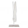 Vierkante aluminium zweefparasol 3 x 3 meter Paradise White Kortingen