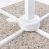Vierkante aluminium zweefparasol 3 x 3 meter Paradise White Keuze