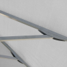 Vierkante aluminium parasol met centrale paal 3x3 meter Marte Brown  Catalogus