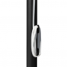 Vierkante aluminium parasol met centrale paal 3x3 meter Marte Noir  Kortingen