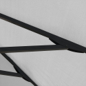 Vierkante aluminium parasol met centrale paal 3x3 meter Marte Noir  Catalogus
