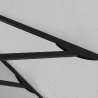 Vierkante aluminium parasol met centrale paal 3x3 meter Marte Noir  Catalogus