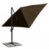 Aluminium zweefparasol 3x3 m Paradise Brown Kortingen