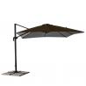 Garden adjustable side arm umbrella in aluminum 3x3m Paradise Brown Catalogus