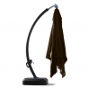 Anti-UV zweefparasol met decentrale aluminium paal 3,5x3,5 m Copenaghen Brown Model