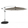 Achthoekige aluminium zweefparasol 3 meter Fan Brown Kortingen