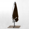 Vierkante aluminium zweefparasol 2,5x2,5 meter Shadow Brown Kortingen