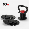 Kettlebell verstelbaar gewicht voor gym en fitness 18 kg ELETTRA Korting