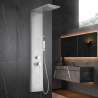 Steel shower column panel with hydromassage waterfall mixer Sirmione Verkoop