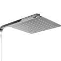 Thermostatisch stalen douchepaneel met mengkraan en handdouche Saturnia Korting
