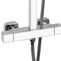 Thermostatisch stalen douchepaneel met mengkraan en handdouche Saturnia Catalogus