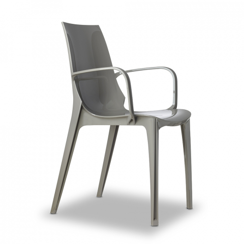 Modern design armchairs with armrests for kitchen bar restaurant Scab Vanity Arm