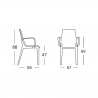 Modern design armchairs with armrests for kitchen bar restaurant Scab Vanity Arm Korting