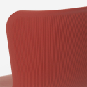 Moderne stoel van polypropyleen en metaal Chloe 