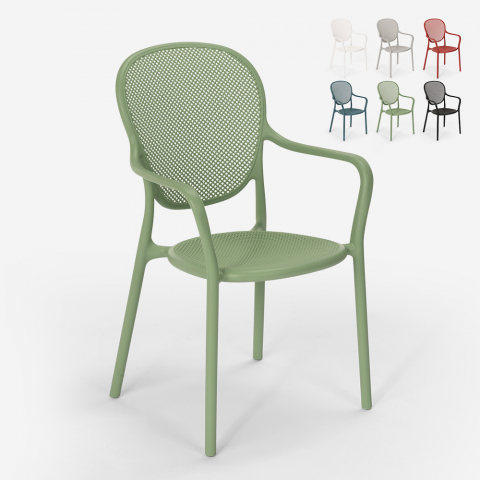 Moderne ontwerp polypropyleen stoel voor keuken bar restaurant buiten CLARA