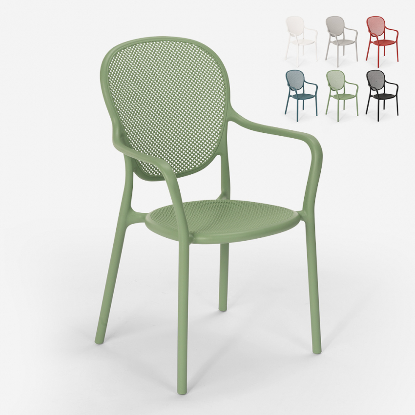 Moderne ontwerp polypropyleen stoel voor keuken bar restaurant buiten CLARA